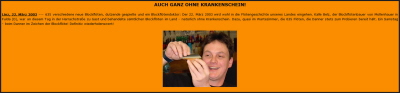 Kommentar Homepage Tagebuch